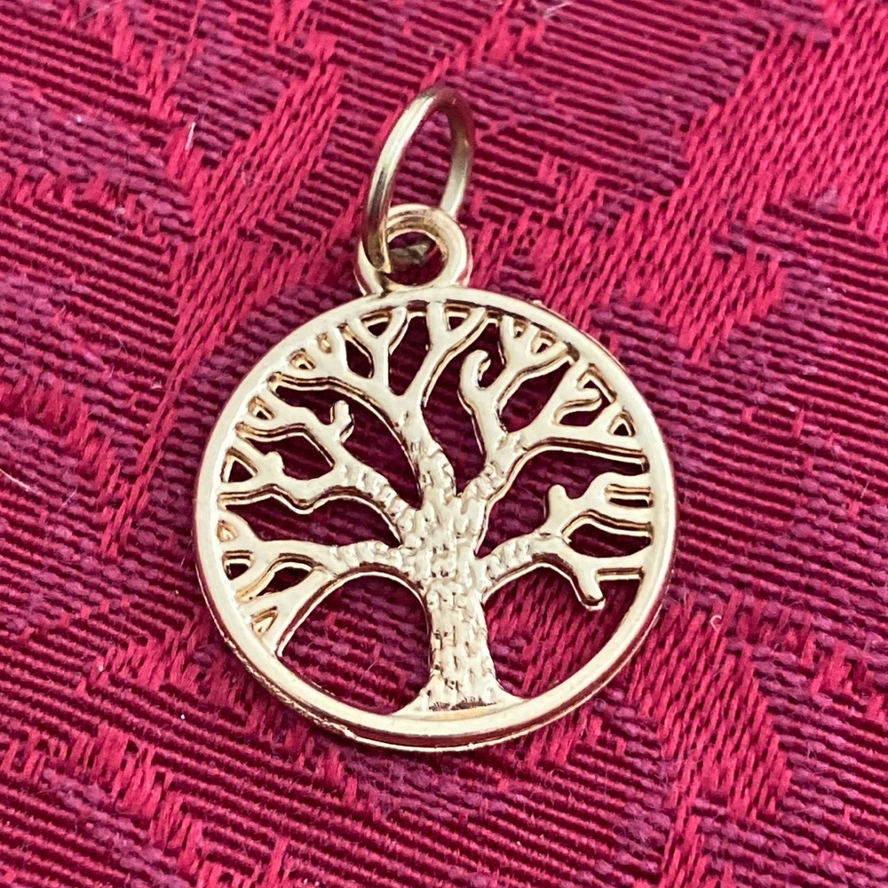 5/$10❤️❤️❤️NEW ROSE GOLD TONE ALLOY TREE OF LIFE CHARM PENDANT